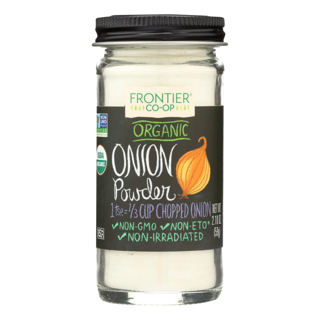 Frontier Herb Onion - Powder - Organic - White - 2.10 Oz - Lakehouse Foods