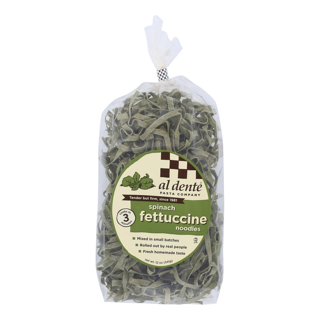 Al Dente - Fettuccine - Spinach - Case Of 6 - 12 Oz. - Lakehouse Foods