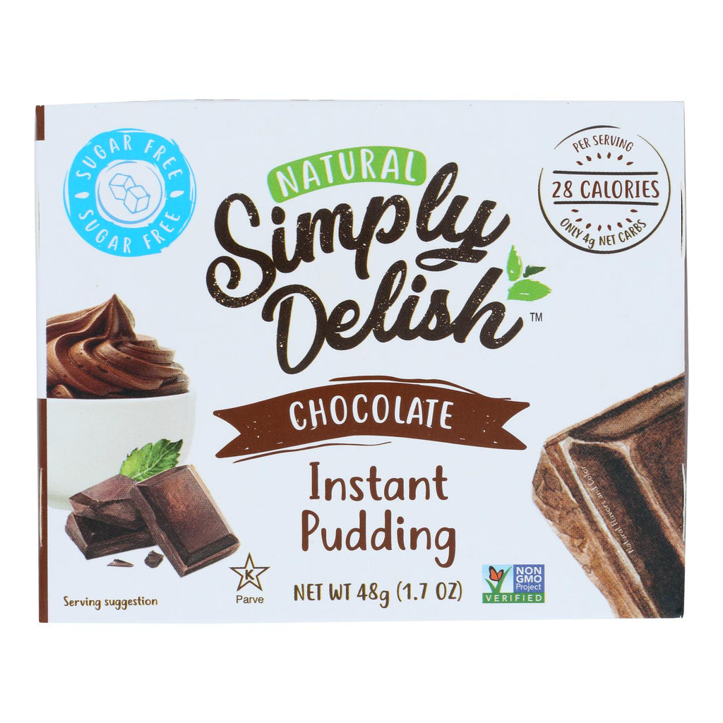 Simply Delish Chocolate Pudding & Pie Filling  - Case Of 6 - 1.7 Oz - Lakehouse Foods