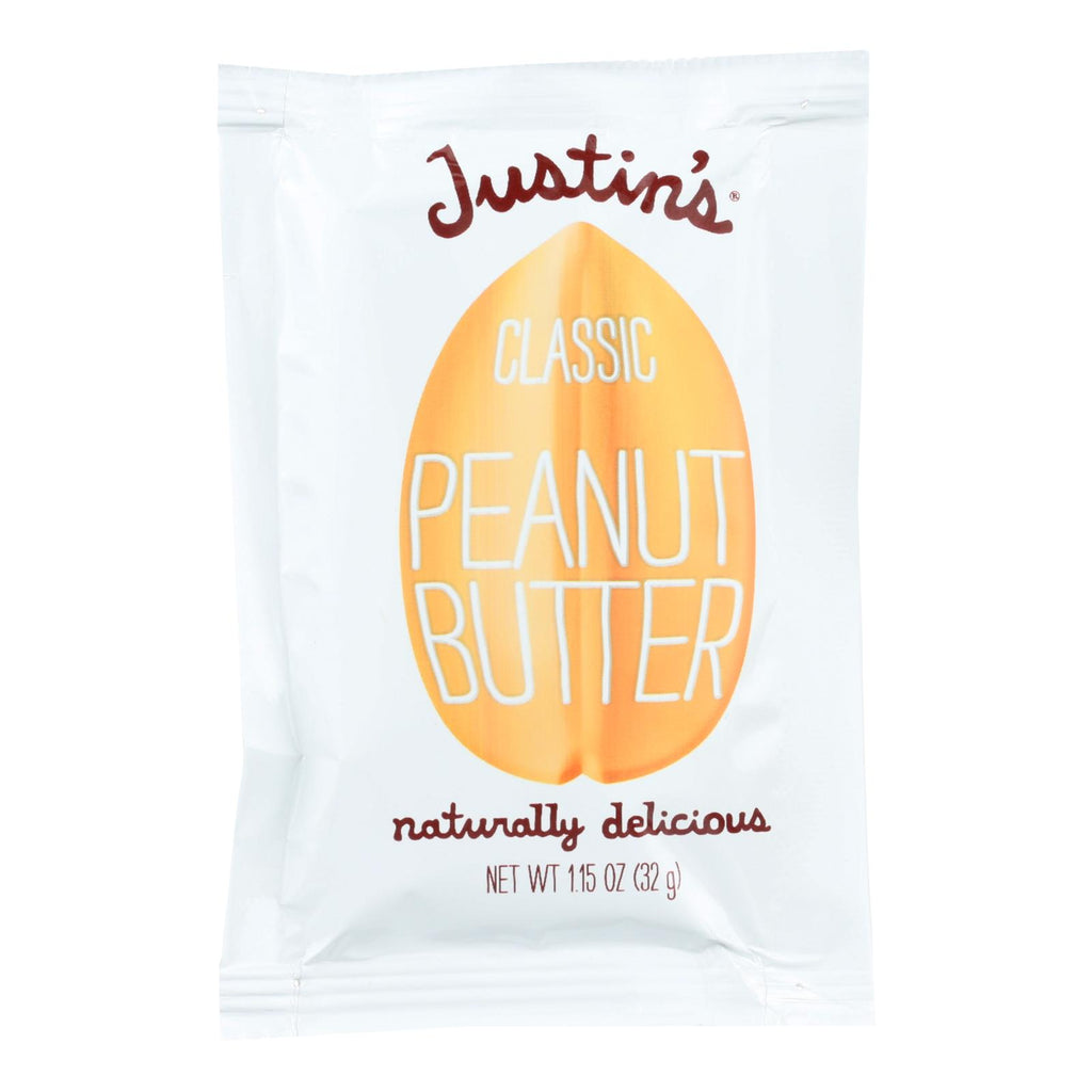Justin's Nut Butter Squeeze Pack - Peanut Butter - Classic - Case Of 10 - 1.15 Oz. - Lakehouse Foods