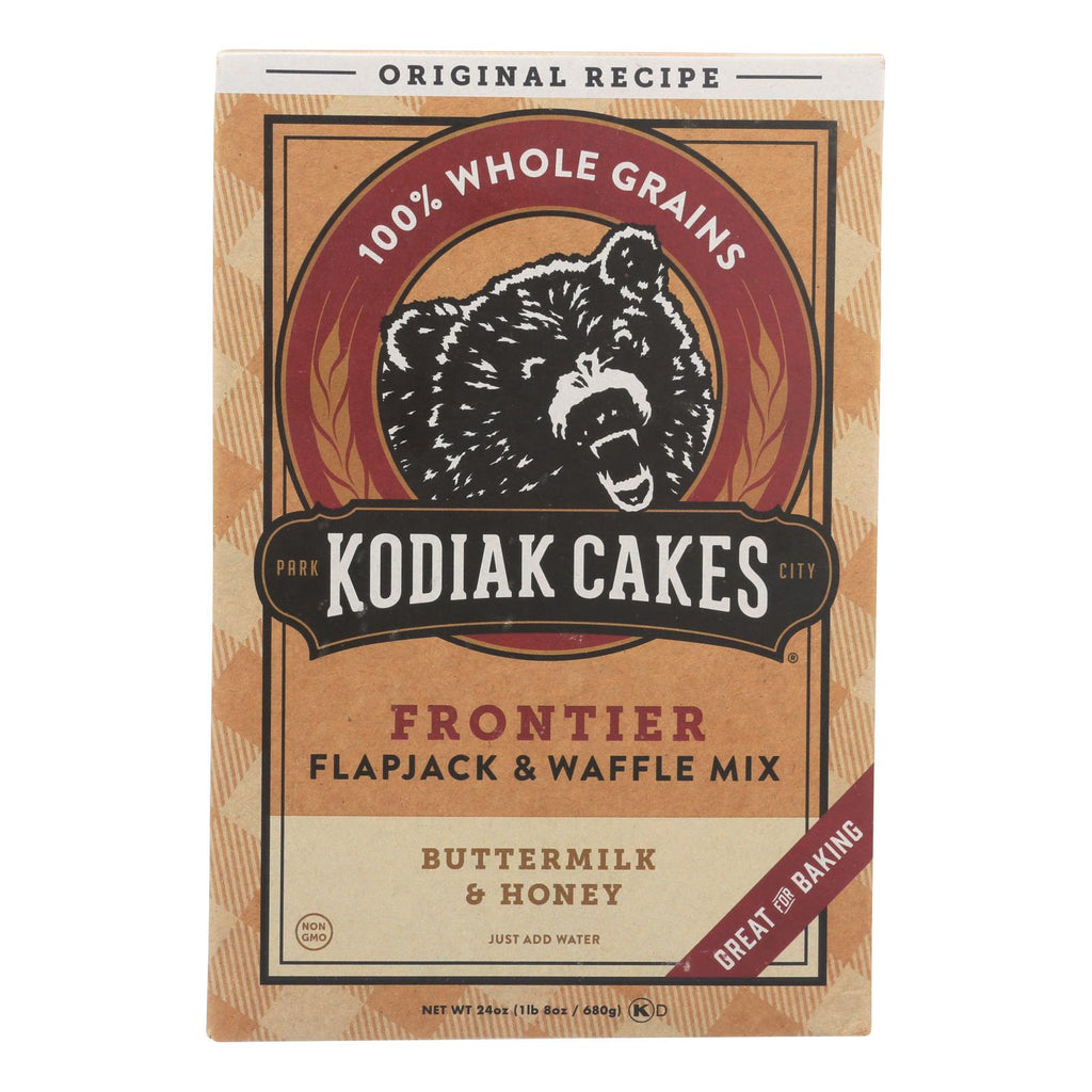Kodiak Cakes Flapjack And Waffle Mix - Buttermilk And Honey - Case Of 6 - 24 Oz. - Lakehouse Foods