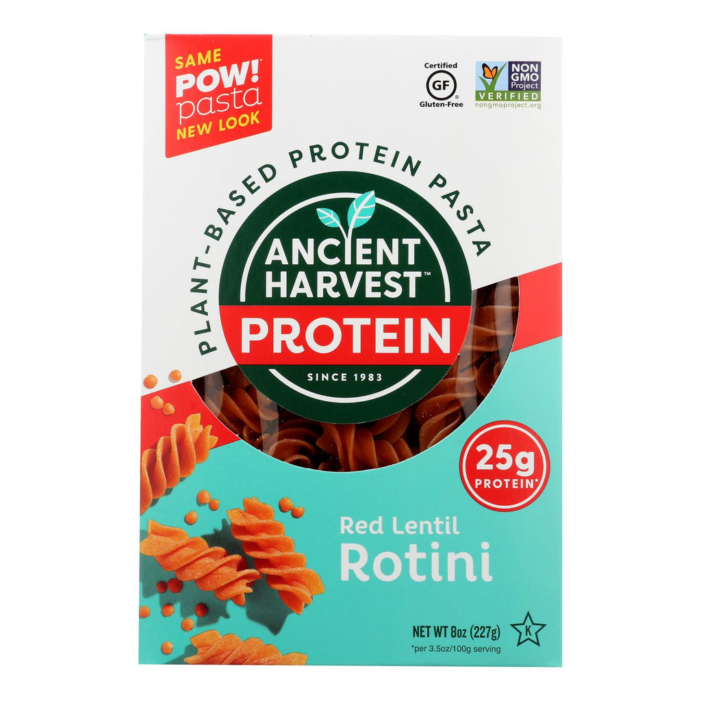 Ancient Harvest Pasta - Supergrain - Red Lentil And Quinoa Rotelle - Gluten Free - 8 Oz - Case Of 6 - Lakehouse Foods