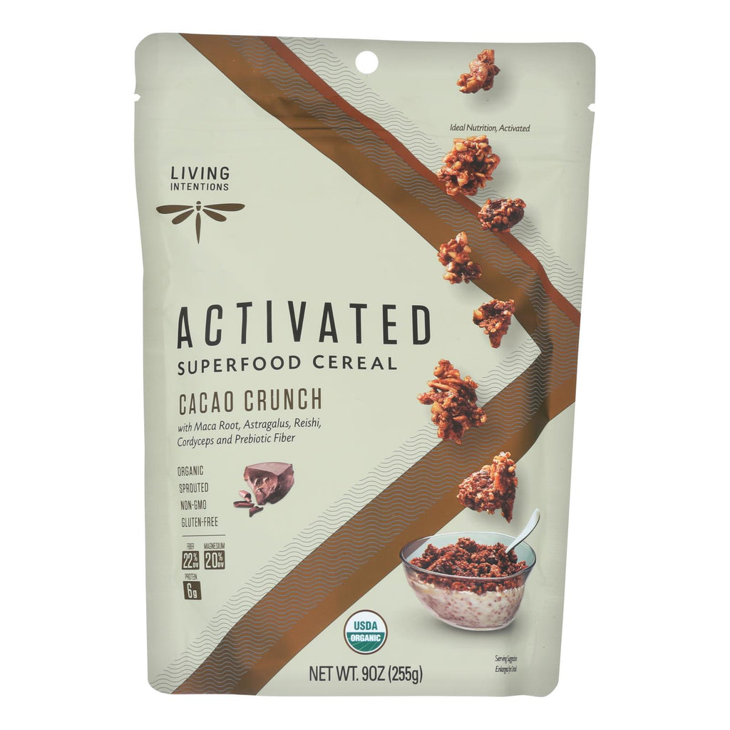 Living Intentions Cereal - Organic - Superfood - Cacao Crunch - 9 Oz - Case Of 6 - Lakehouse Foods