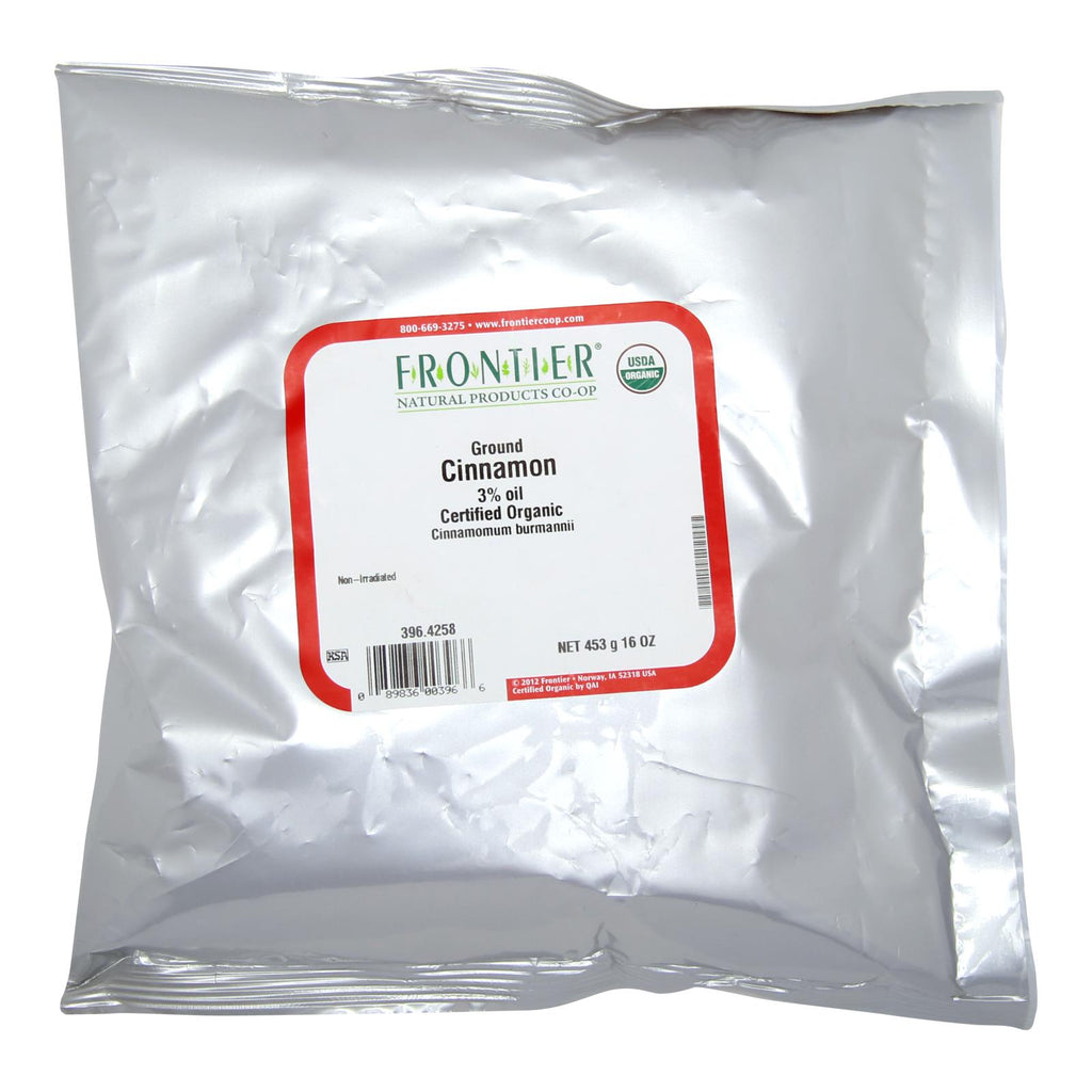 Frontier Herb Cinnamon Organic Ground Korintje A Grade - Single Bulk Item - 1lb - Lakehouse Foods