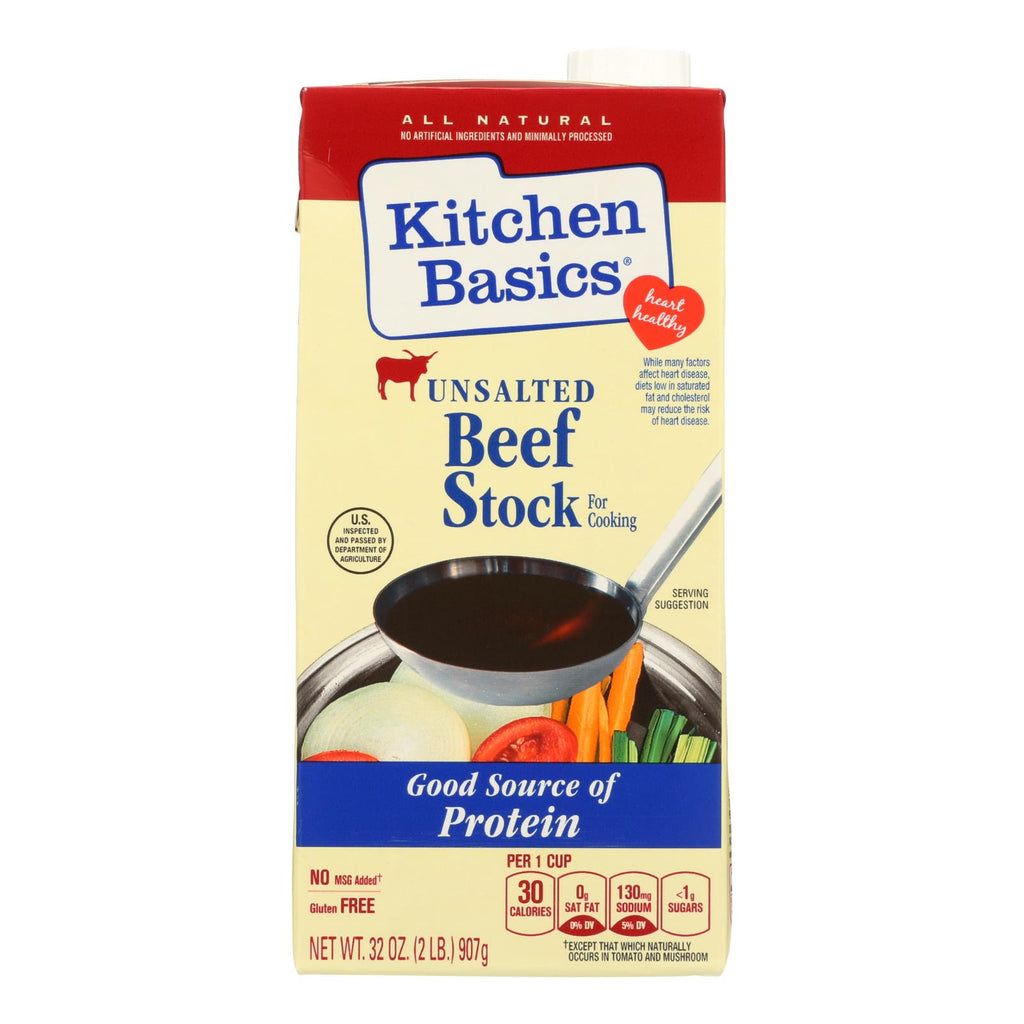 Kitchen Basics Beef Stock - Case Of 12 - 32 Fl Oz. - Lakehouse Foods