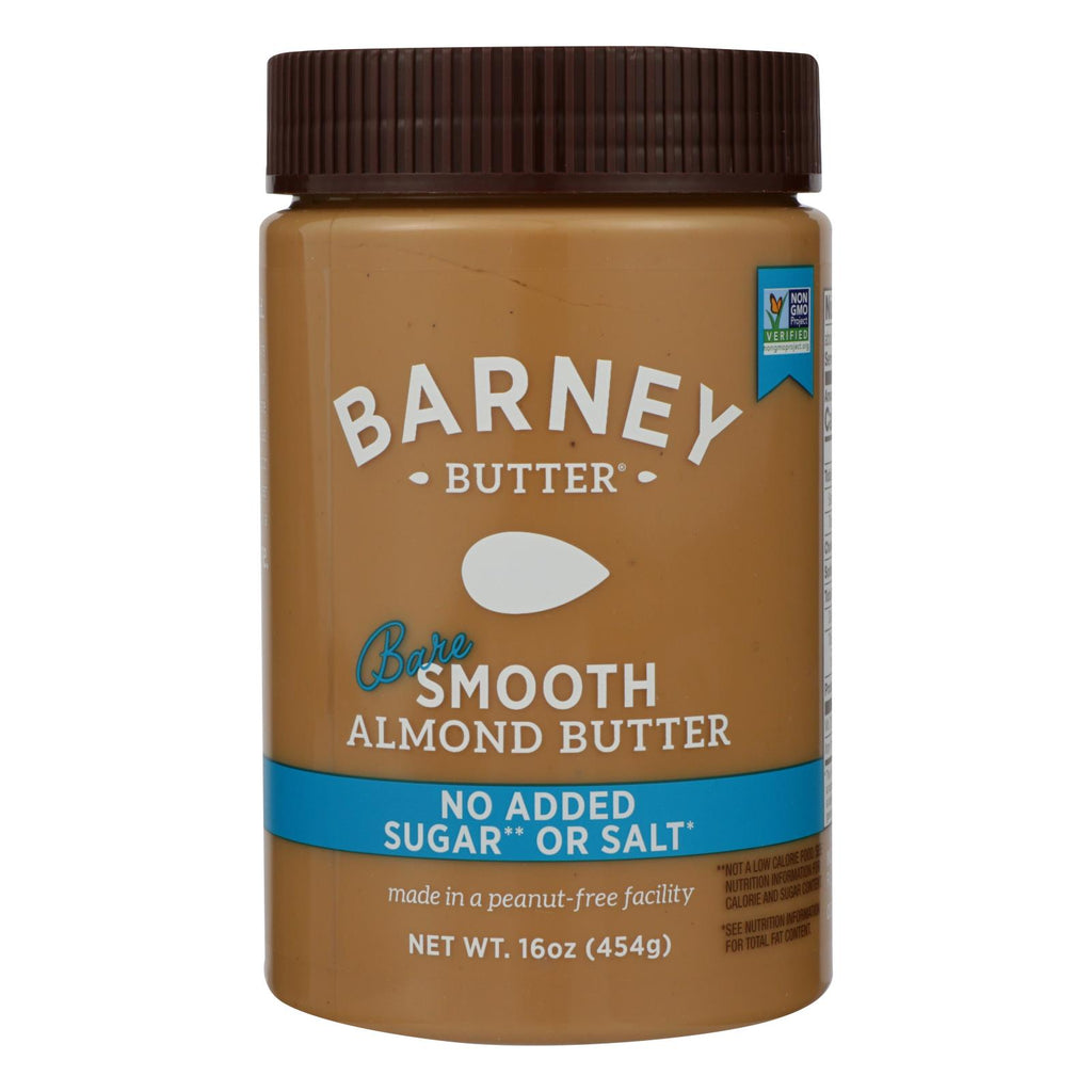 Barney Butter - Almond Butter - Bare Smooth - Case Of 6 - 16 Oz. - Lakehouse Foods