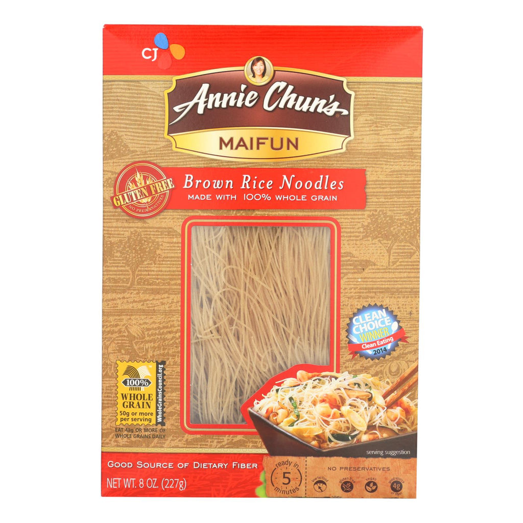 Annie Chun's Maifun Brown Rice Noodles - Case Of 6 - 8 Oz. - Lakehouse Foods