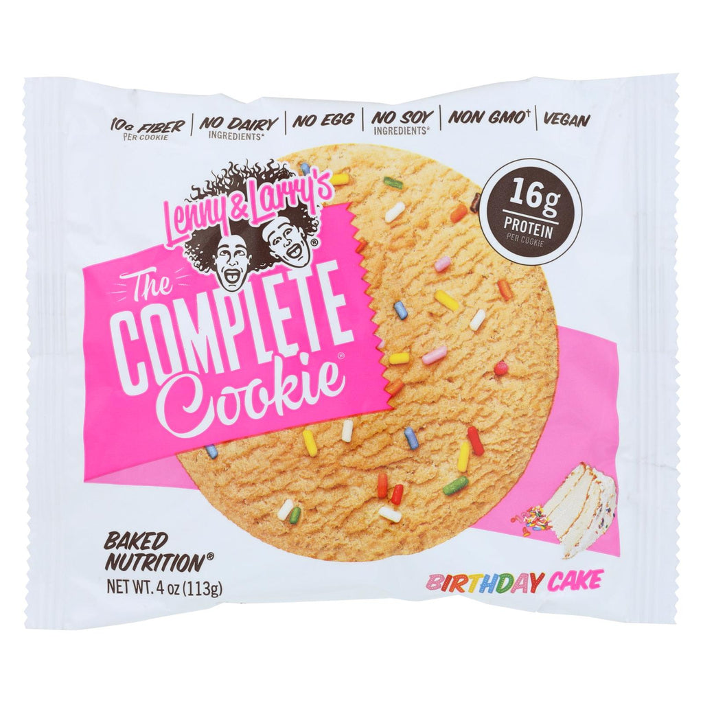 Lenny And Larry's The Complete Cookie Birthday Cake - Case Of 12 - 4 Oz - Lakehouse Foods