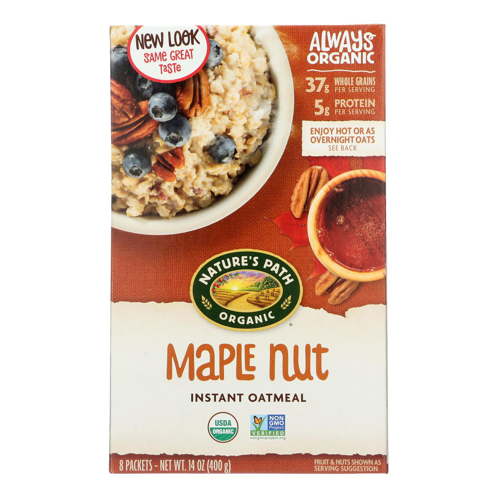 Nature's Path Hot Oatmeal - Maple Nut - Case Of 6 - 14 Oz. - Lakehouse Foods