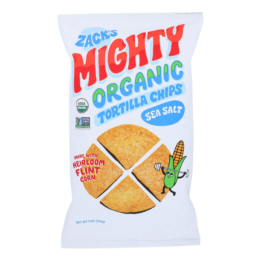 Zack's Mighty - Tort Chips Ss Flnt Corn - Case Of 9-9 Oz - Lakehouse Foods