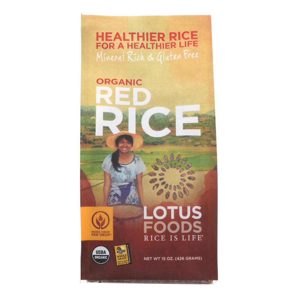 Lotus Foods Heriloom Bhutan Red Rice - Case Of 6 - 15 Oz. - Lakehouse Foods