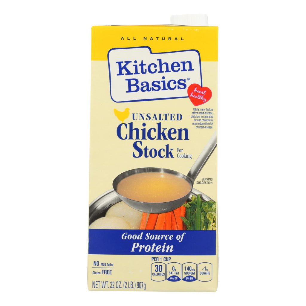 Kitchen Basics Chicken Stock - Case Of 12 - 32 Fl Oz. - Lakehouse Foods