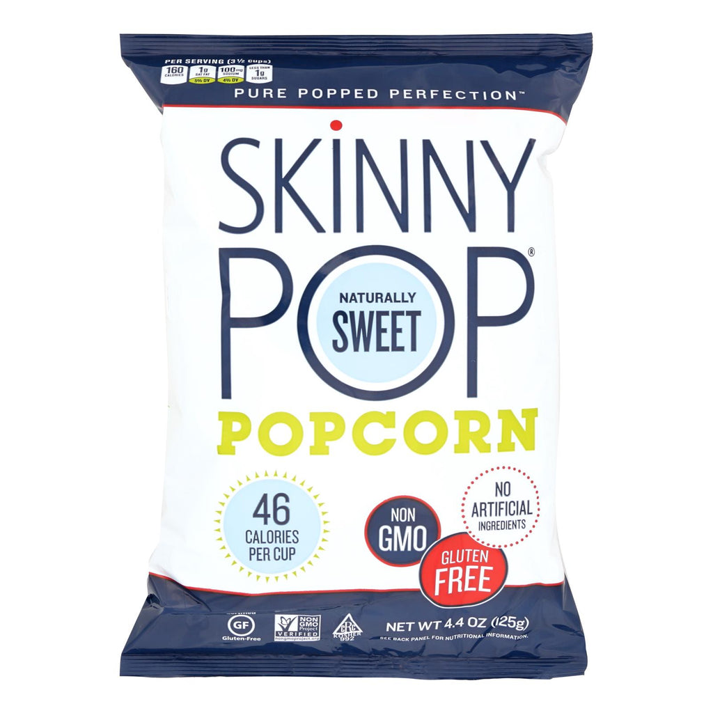 Skinnypop Popcorn Skinny Pop - Naturally Sweet - Case Of 12 - 4.4 Oz. - Lakehouse Foods