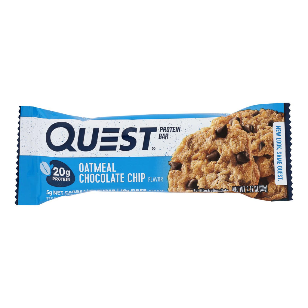 Quest - Bar Oatmeal Chocolate Chips - Case Of 12 - 2.12 Oz - Lakehouse Foods