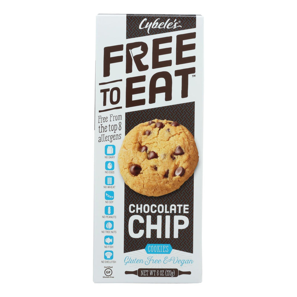 Cybel's Free To Eat Chocolate Chip Cookies - Case Of 6 - 6 Oz. - Lakehouse Foods