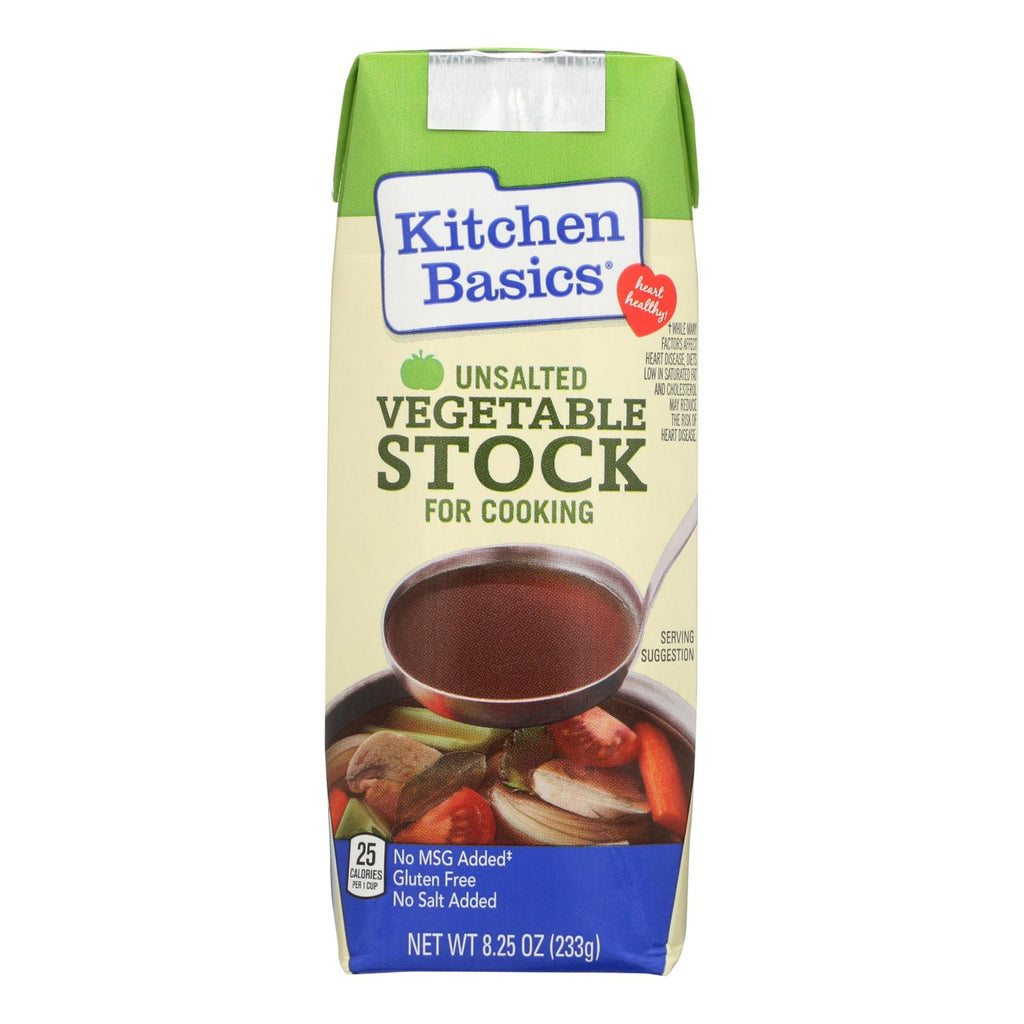Kitchen Basics Vegetable Stock - Case Of 12 - 8.25 Fl Oz. - Lakehouse Foods