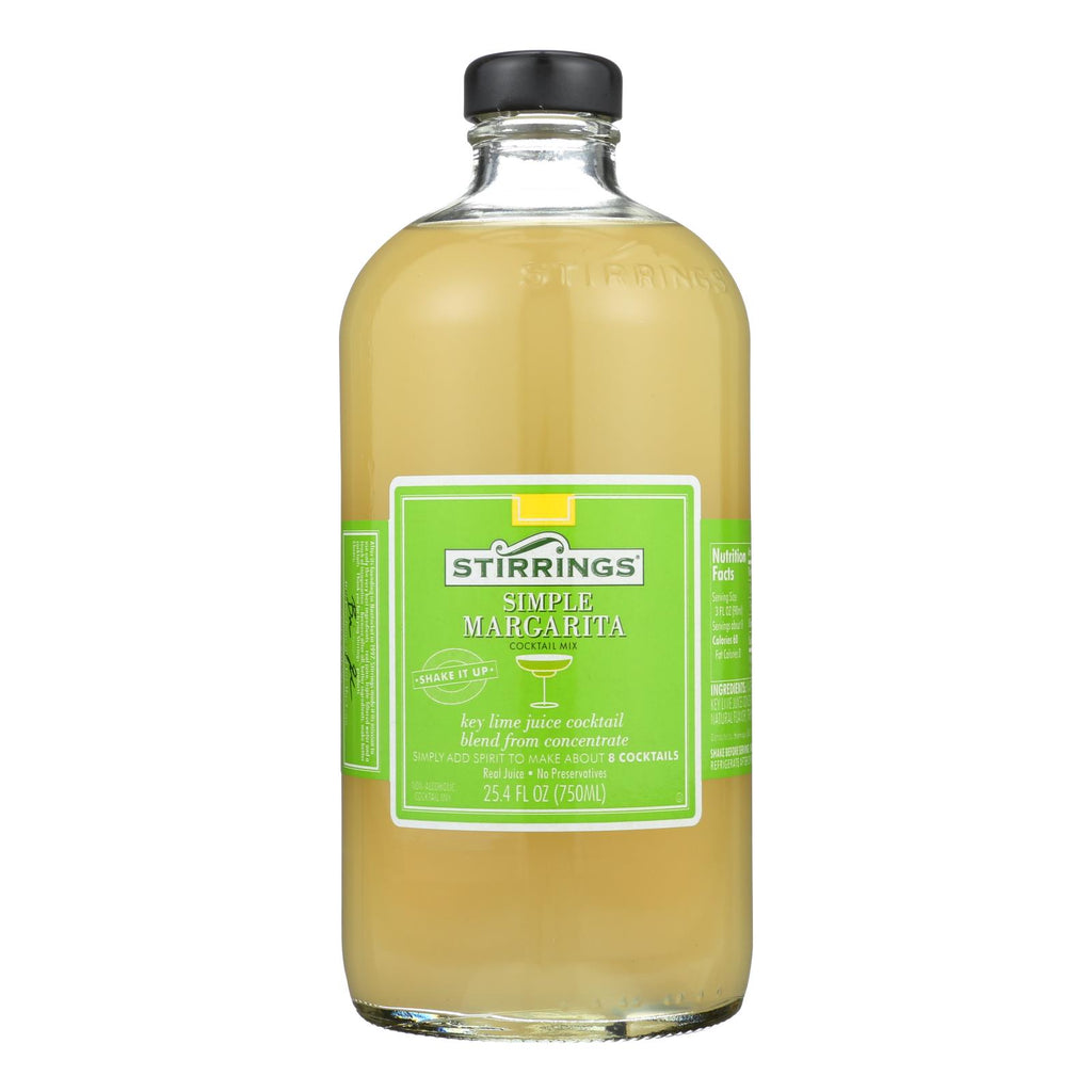 Stirrings Cocktail Mixer - Margarita - Case Of 6 - 750 Ml - Lakehouse Foods