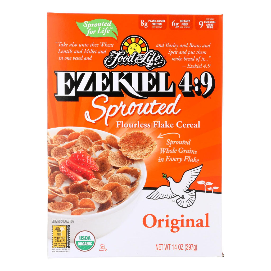 Food For Life Organic Flake Cereal - Ezekiel 4:9 Original - Case Of 6 - 14 Oz - Lakehouse Foods