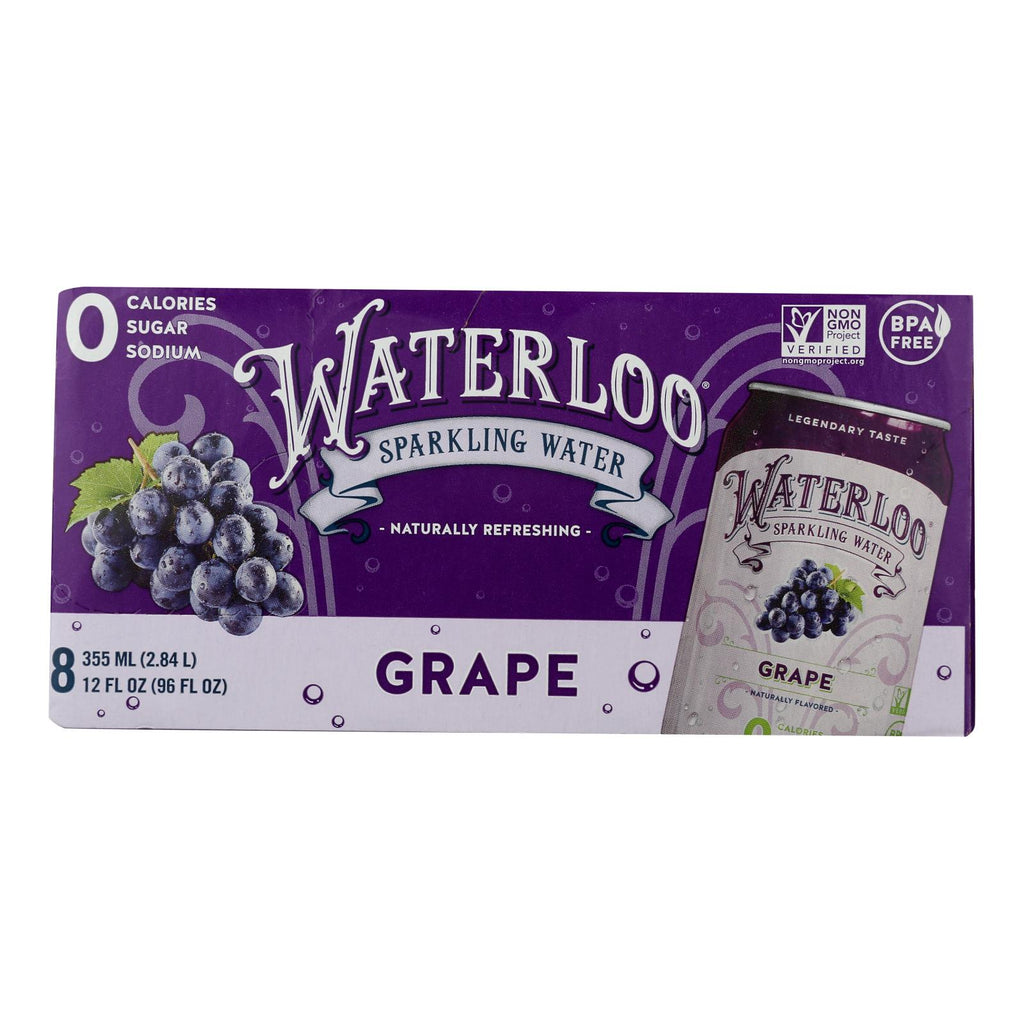 Waterloo - Sparkling Water Grape - Case Of 3 - 8-12 Fz - Lakehouse Foods