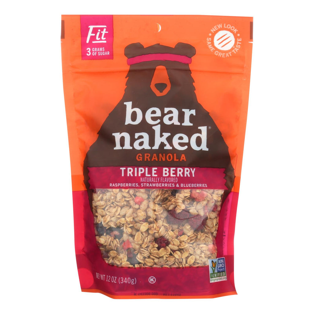 Bear Naked Granola - Triple Berry Fit - Case Of 6 - 12 Oz. - Lakehouse Foods