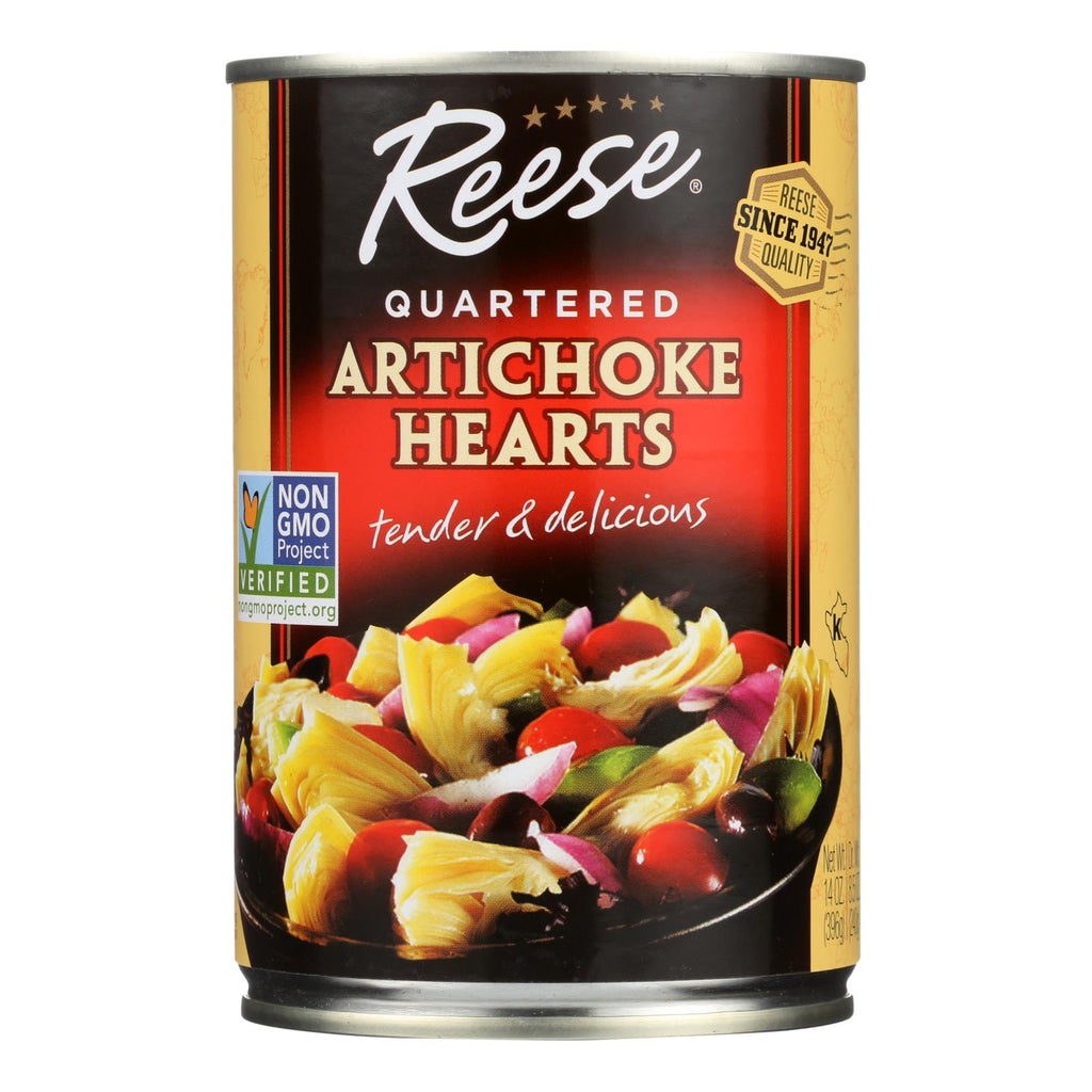 Reese Artichoke Hearts - Quartered - Case Of 12 - 14 Oz. - Lakehouse Foods