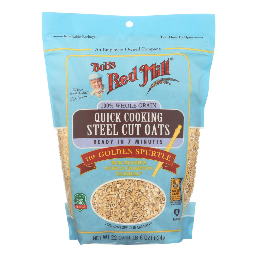 Bob's Red Mill - Quick Cooking Steel Cut Oats - Case Of 4-22 Oz - Lakehouse Foods