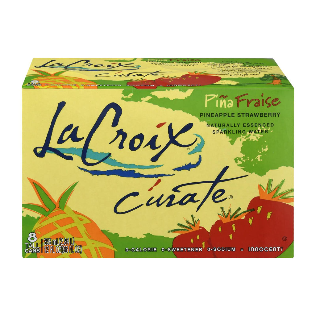 Lacroix Sparkling Water - Pina Fraise - Case Of 3 - 12 Fl Oz. - Lakehouse Foods