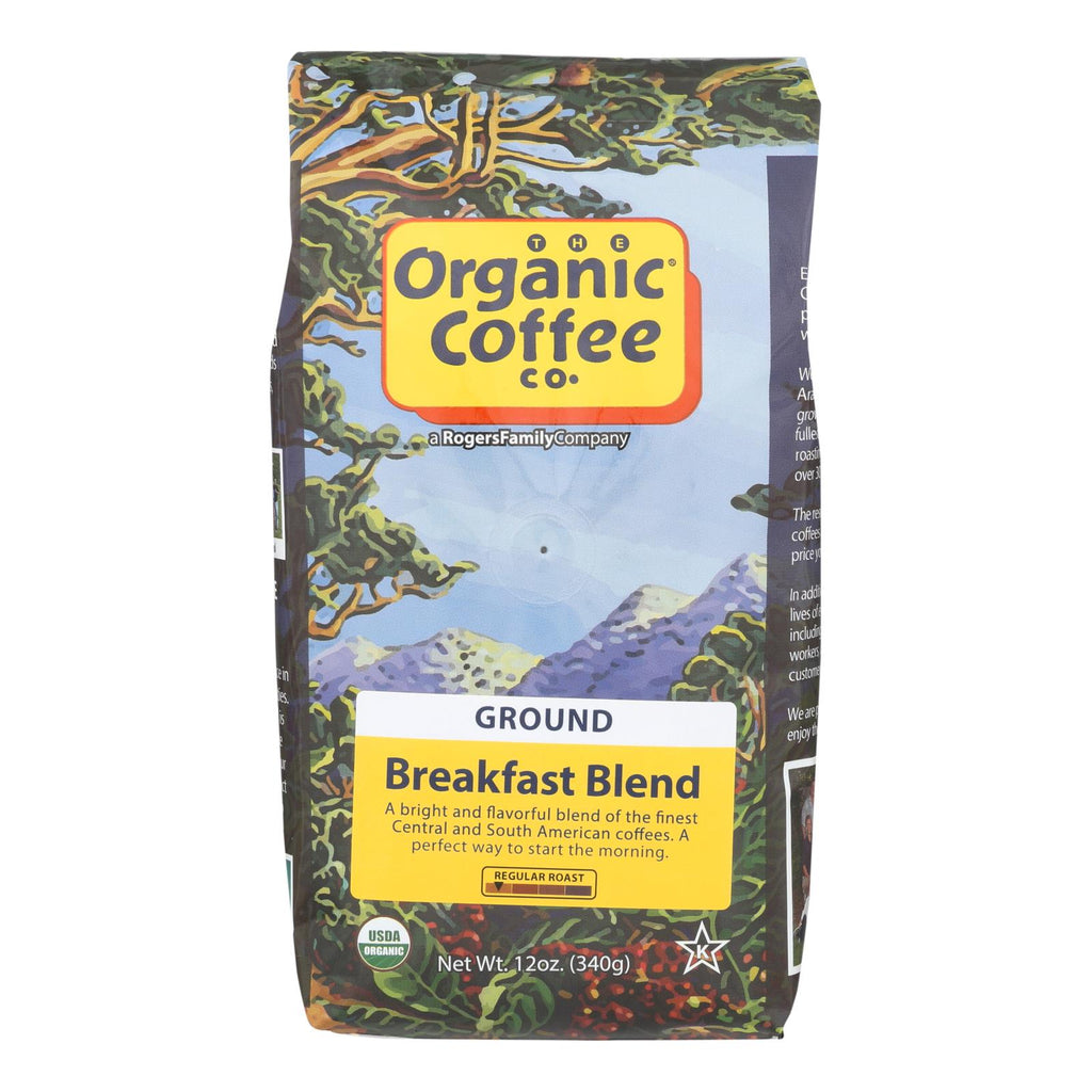 Organic Coffee Company Ground Coffee - Breakfast Blend - Case Of 6 - 12 Oz. - Lakehouse Foods