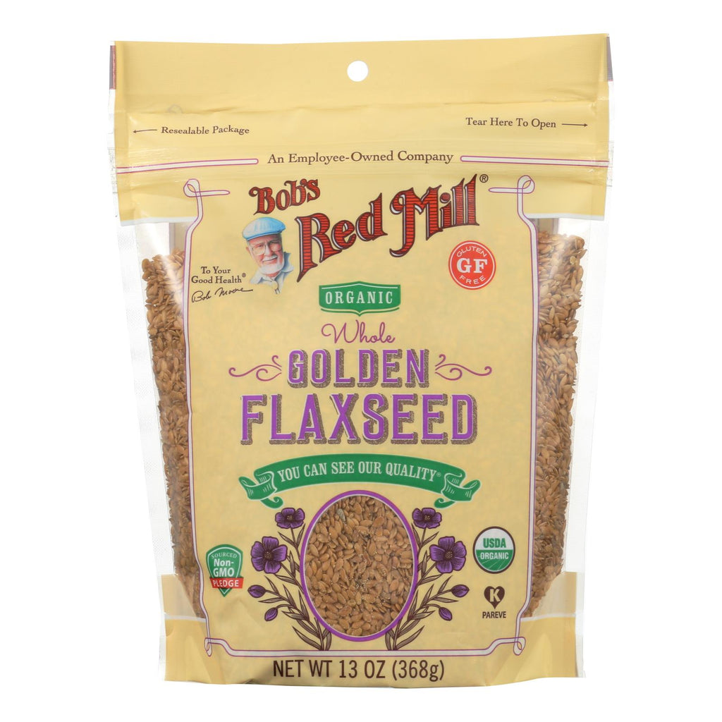 Bob's Red Mill - Flaxseeds Golden - Case Of 4-13 Oz - Lakehouse Foods