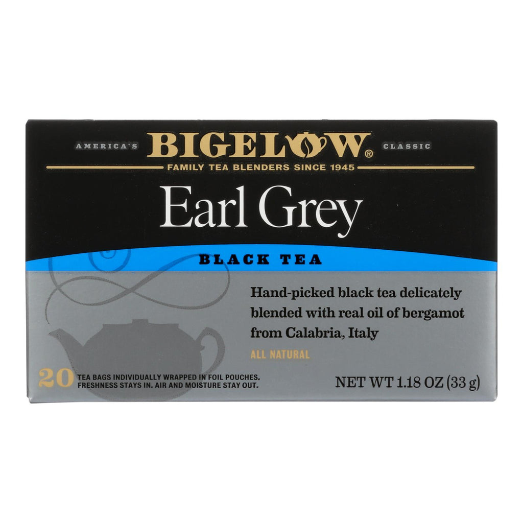 Bigelow Tea Earl Grey Black Tea - Case Of 6 - 20 Bags - Lakehouse Foods