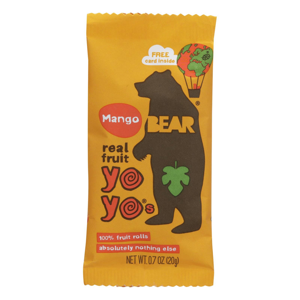 Bear Real Fruit Roll Yoyo - Mango - Case Of 6 - 3.5 Oz - Lakehouse Foods