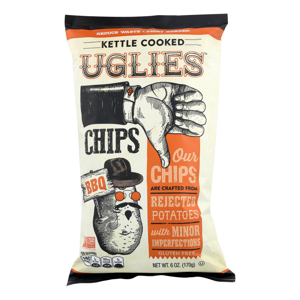 Uglies - Pot Chips Bbq Kettle - Case Of 12 - 6 Oz - Lakehouse Foods