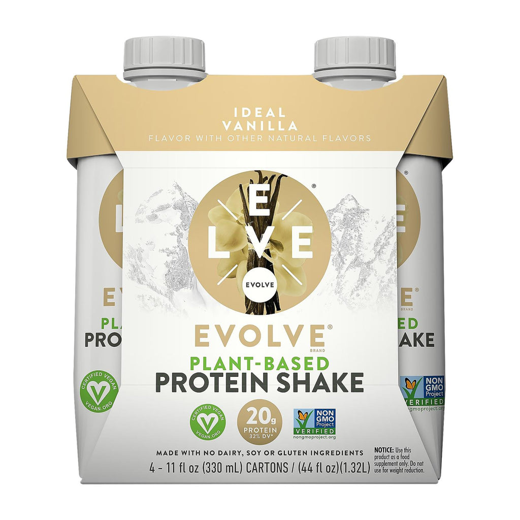 Evolve Ideal Vanilla Protein Shakes  - Case Of 3 - 4-11 Oz - Lakehouse Foods