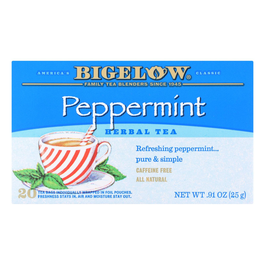 Bigelow Tea Purely Peppermint Tea - Case Of 6 - 20 Bag - Lakehouse Foods