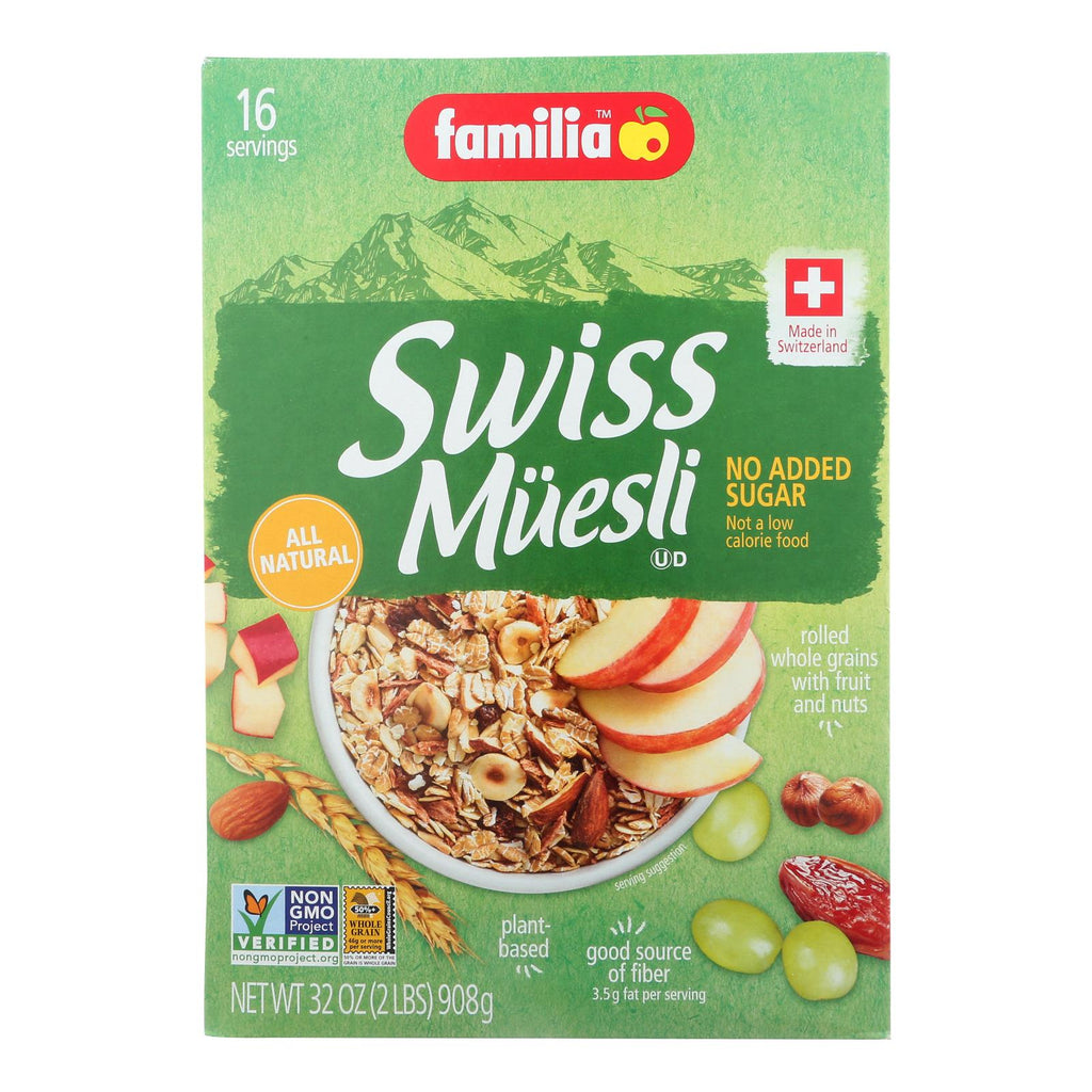 Familia - Muesli Swiss No Add Sugar - Case Of 6-29 Oz - Lakehouse Foods