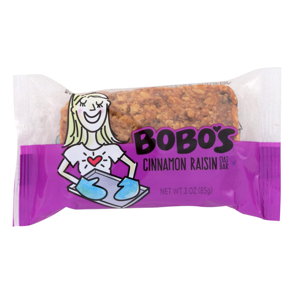 Bobo's Oat Bars - All Natural - Cinnamon Raisin - 3 Oz Bars - Case Of 12 - Lakehouse Foods