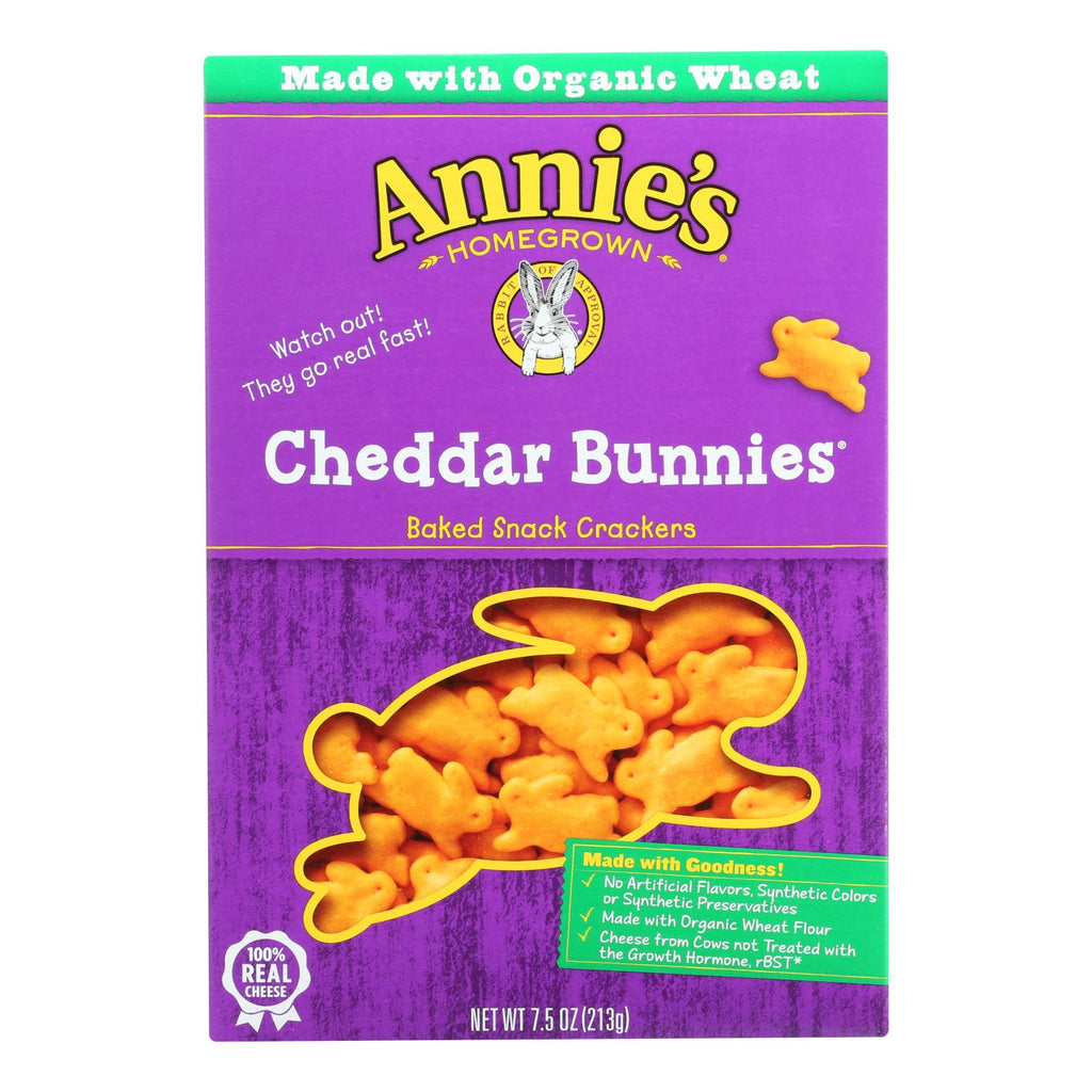 Annie's Homegrown - Snack Crackr  Ched Bun - Case Of 12-7.5 Oz. - Lakehouse Foods