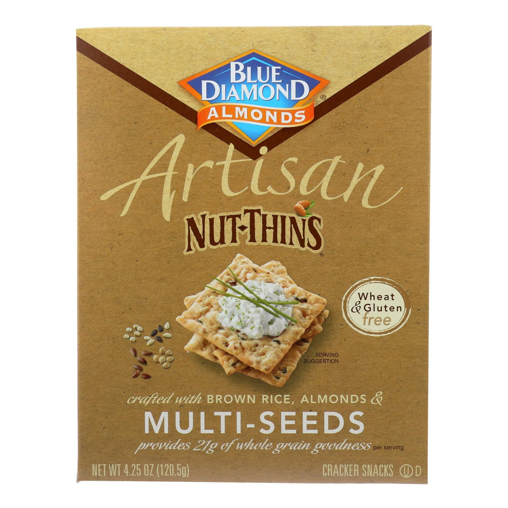 Blue Diamond - Artesion Nut Thins - Multi Seed - Case Of 12 - 4.25 Oz. - Lakehouse Foods