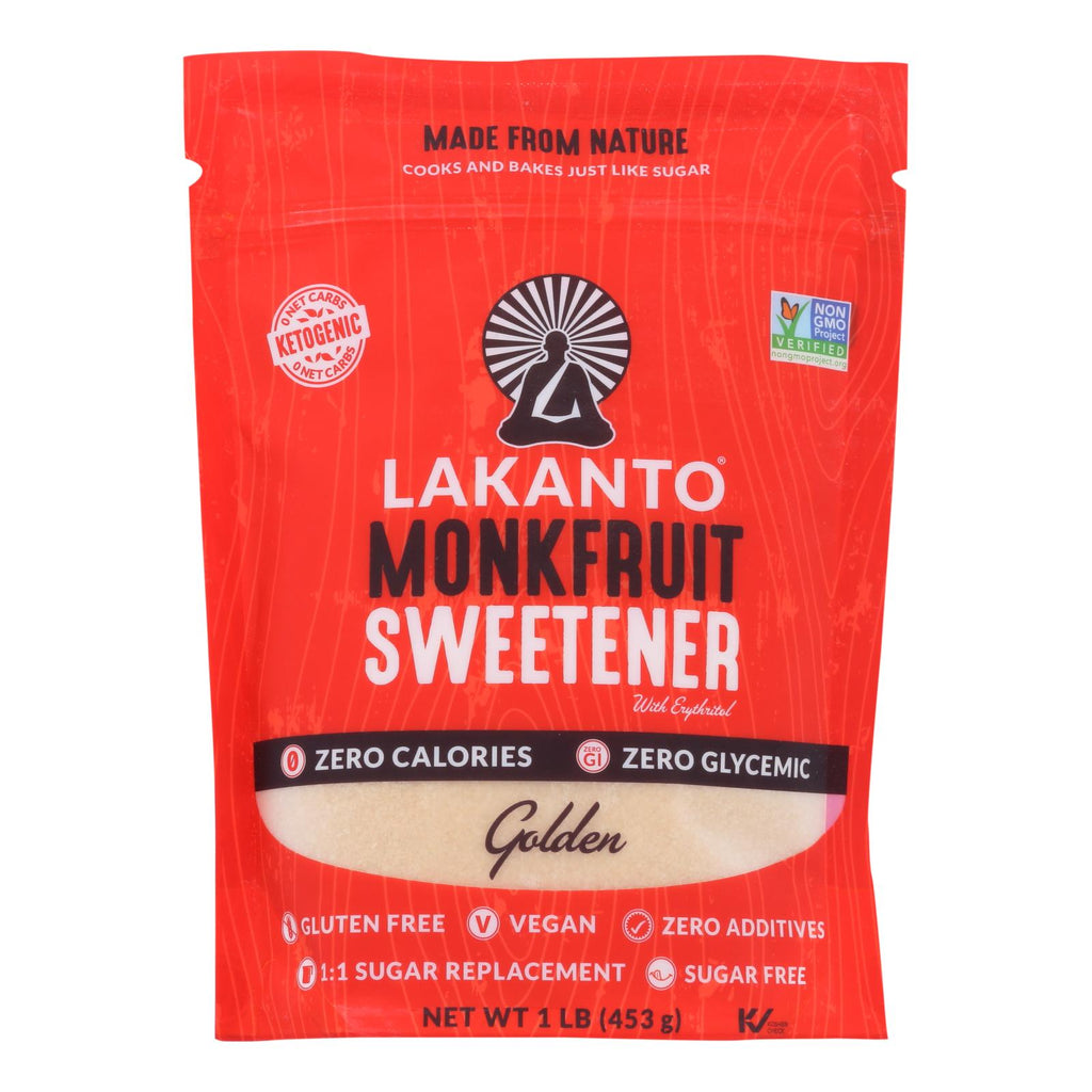 Lakanto - Monkfruit Sweetener - Golden - Case Of 8 - 16 Oz. - Lakehouse Foods
