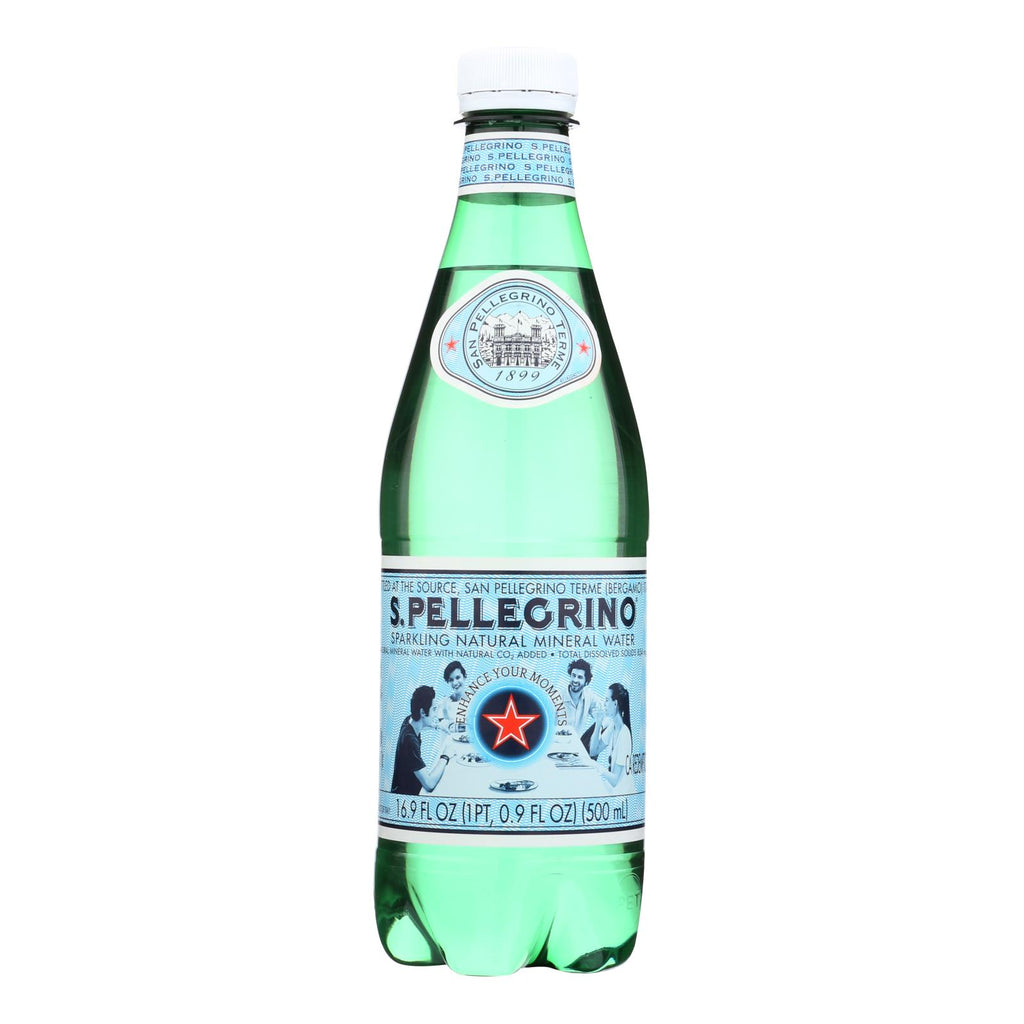 San Pellegrino Sparkling Mineral Water - Natural - Case Of 24 - 0.5 Liter - Lakehouse Foods