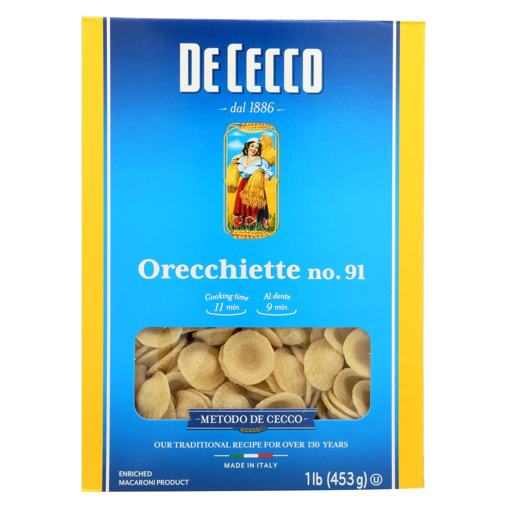 De Cecco Pasta - Pasta - Orecchiette - Case Of 12 - 16 Oz - Lakehouse Foods