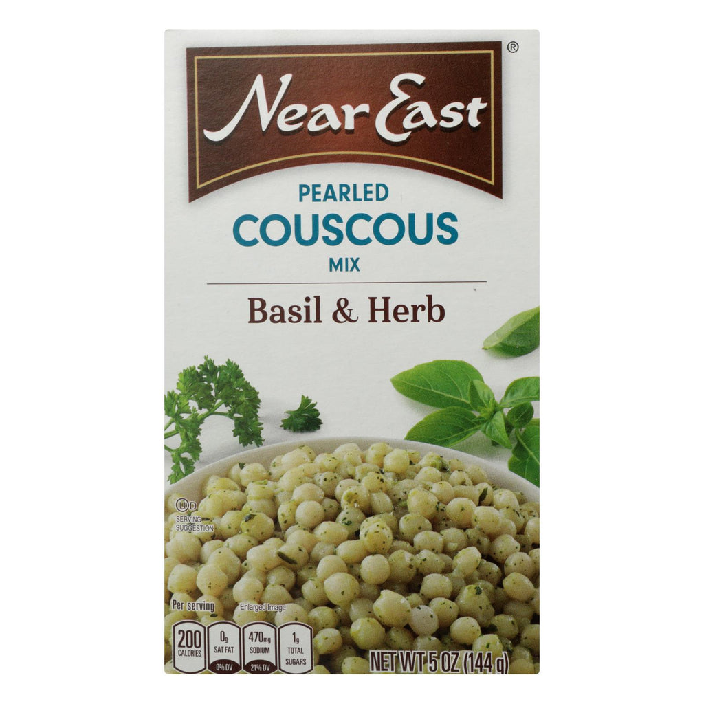 Near East Couscous Mix - Pearl Basil And Herb - Case Of 12 - 5 Oz. - Lakehouse Foods