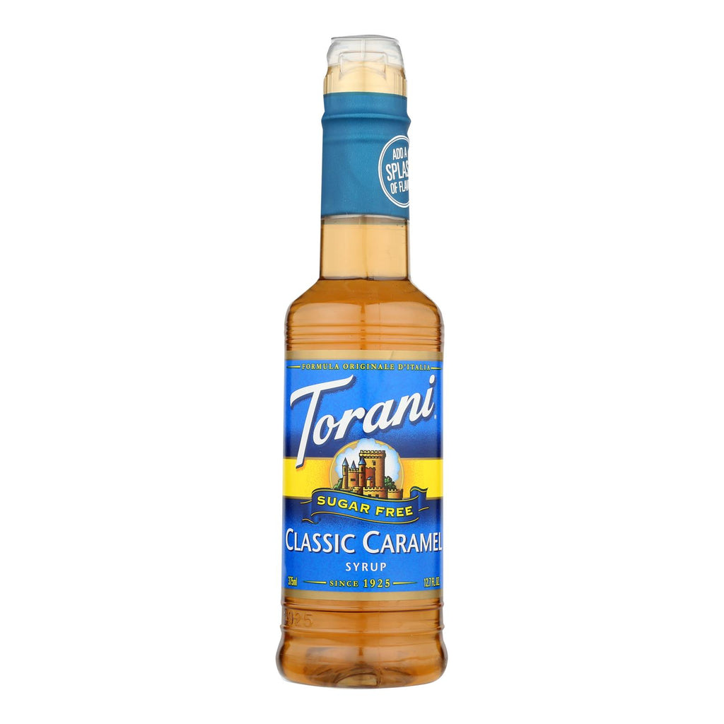 Torani - Coffee Syrup - Sugar Free Caramel - Case Of 4 - 12.7 Fl Oz. - Lakehouse Foods