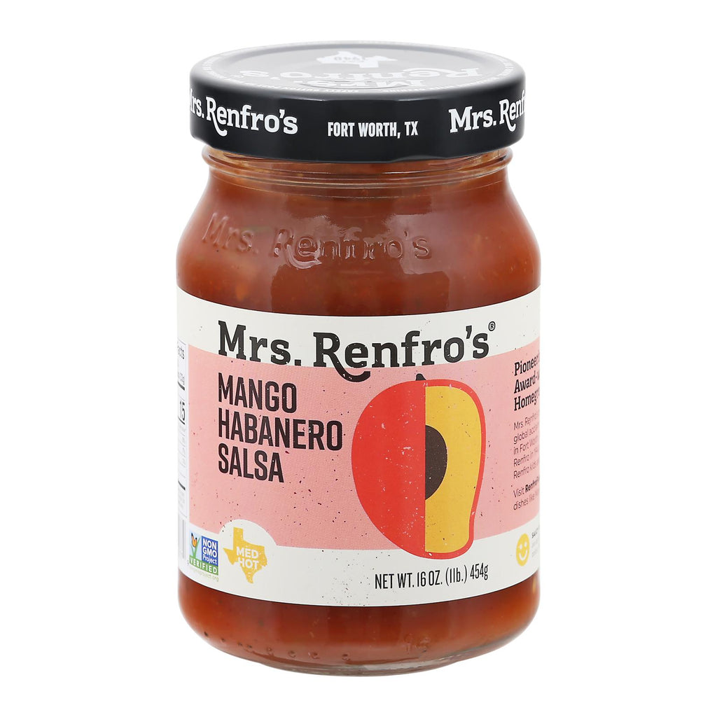 Mrs. Renfro's Mango Habanero Salsa - Mango - Case Of 6 - 16 Oz. - Lakehouse Foods