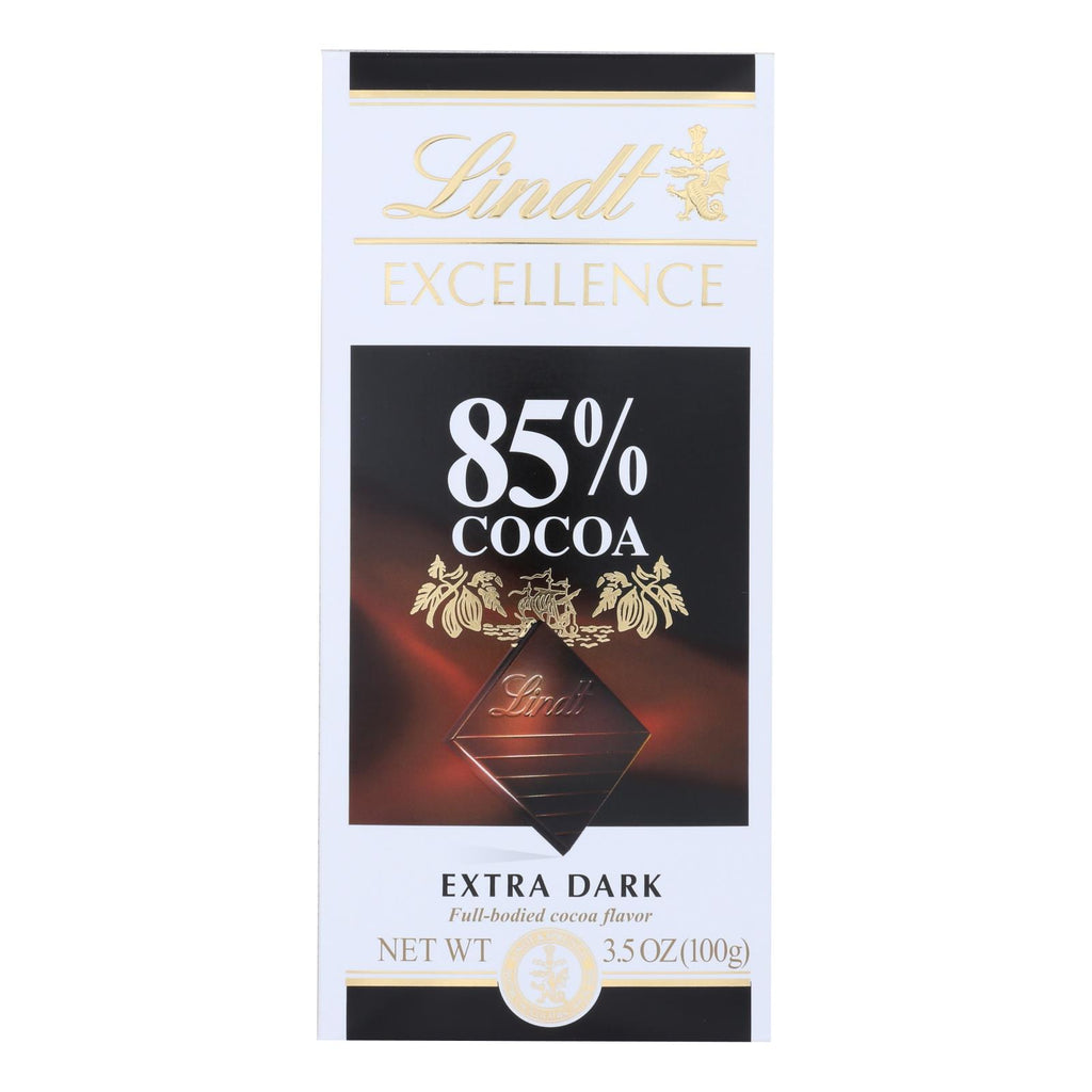 Lindt Chocolate Bar - Dark Chocolate - 85 Percent Cocoa - Extra Dark - 3.5 Oz Bars - Case Of 12 - Lakehouse Foods