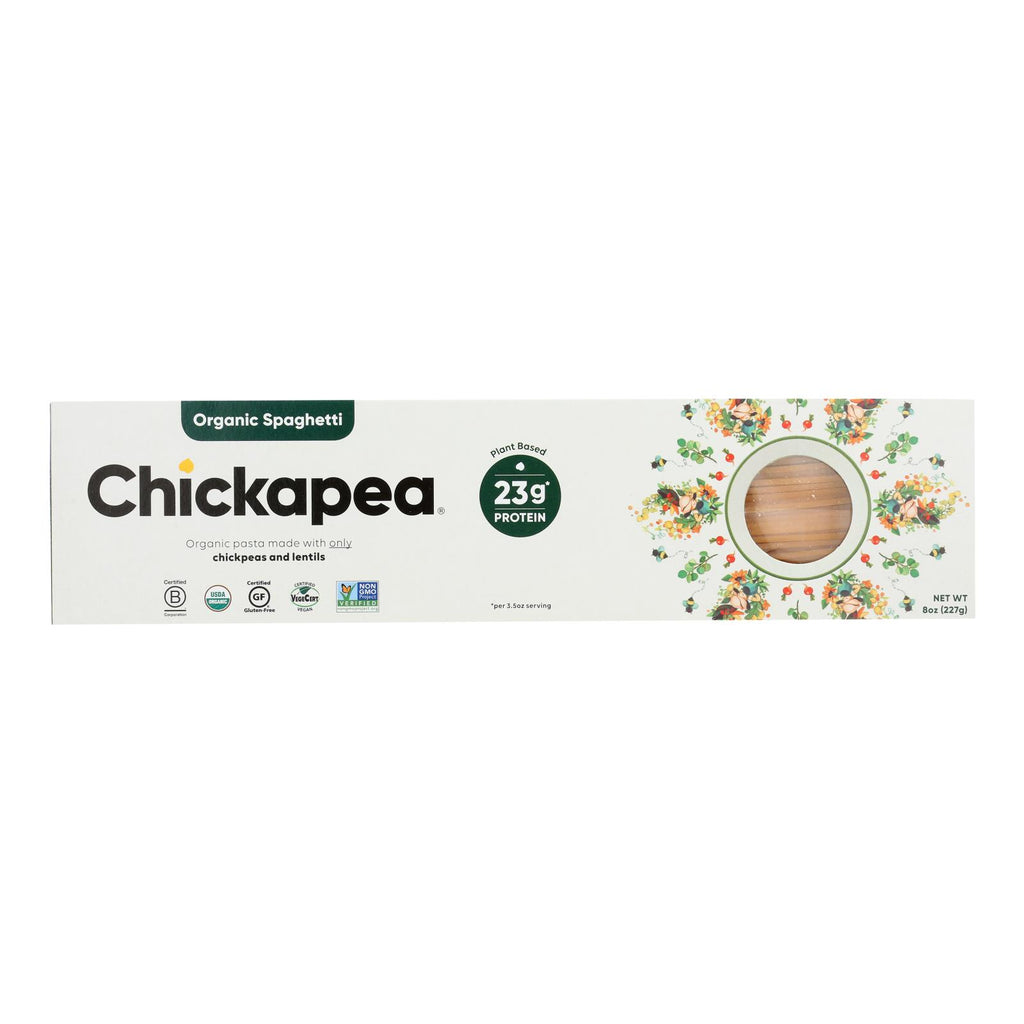 Chickapea Pasta - Pasta Organic Spaghetti - Case Of 6 - 8 Oz - Lakehouse Foods