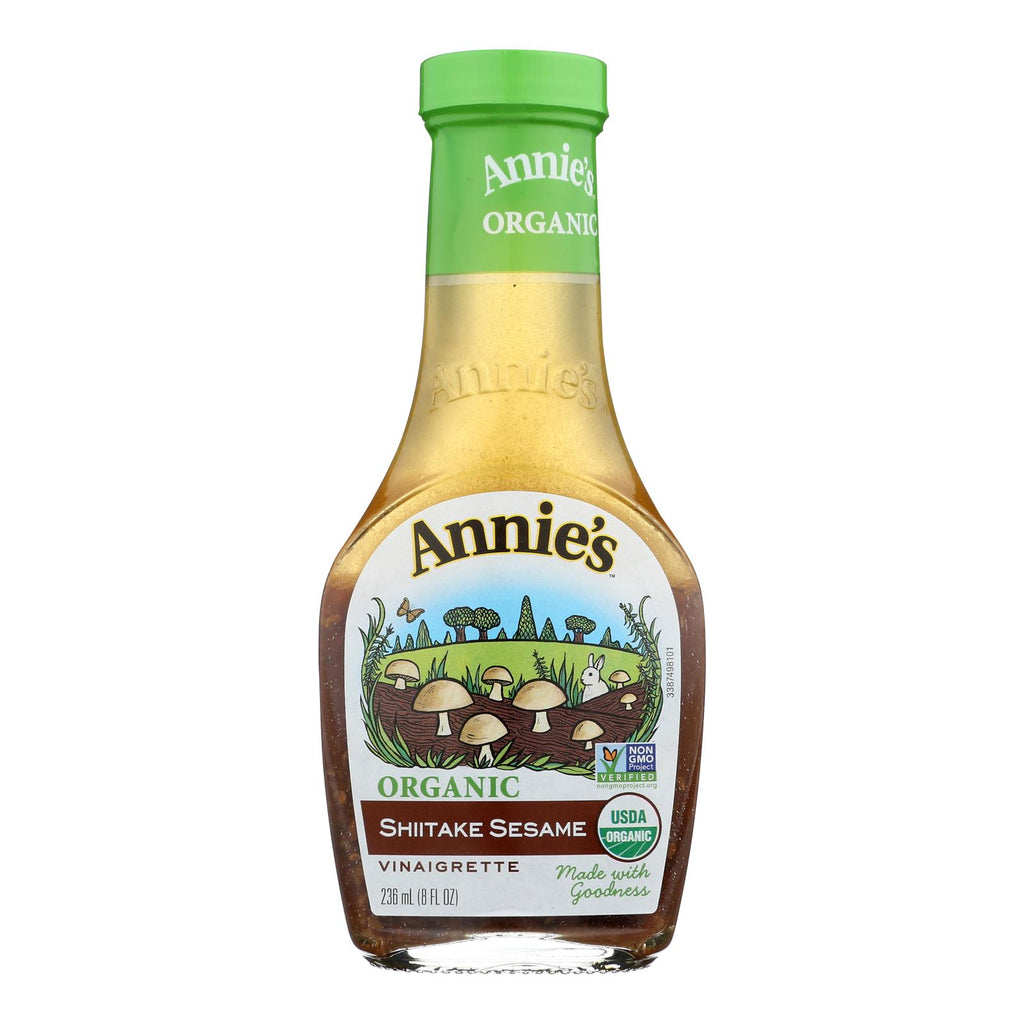 Annie's Naturals Vinaigrette Shiitake And Sesame - Case Of 6 - 8 Fl Oz. - Lakehouse Foods