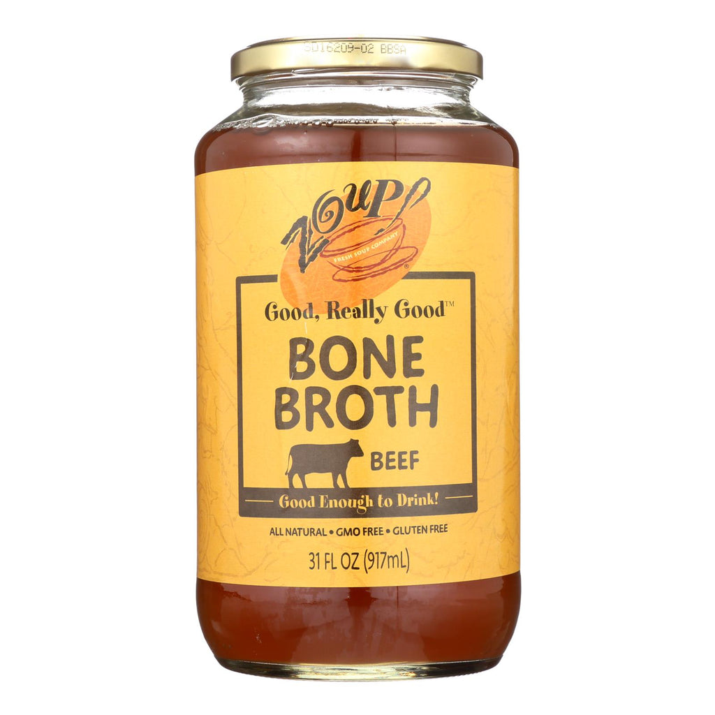 Zoup! Good Really Good - Bone Broth - Beef - Case Of 6 - 31 Fl Oz. - Lakehouse Foods