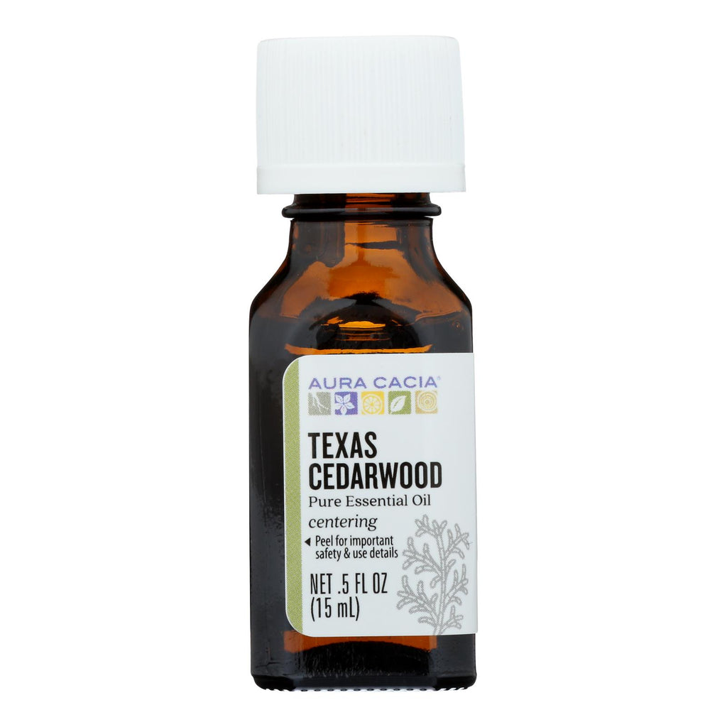 Aura Cacia - Essential Oil - Cedarwood Texas - .5 Oz - Lakehouse Foods