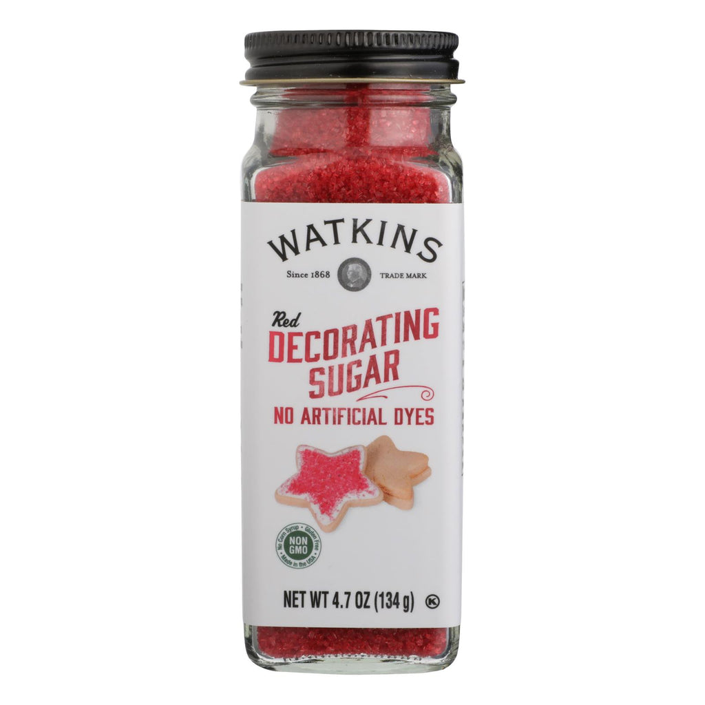 Watkins - Decorating Sugar Red - Case Of 3-4.7 Oz - Lakehouse Foods